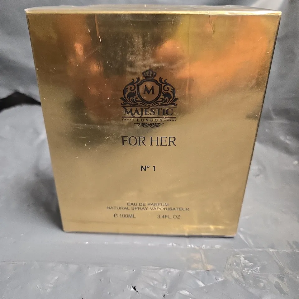 BOXED AND SEALED MAJESTIC FOR HER NO.1 EAU DE PARFUM 100ML