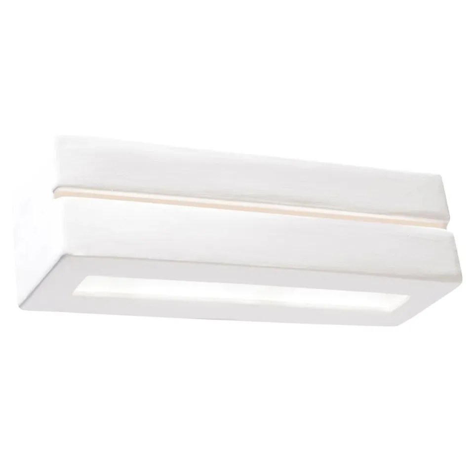 BOXED VEGA CERAMIC FLUSH MOUNTED SCONCE (1 BOX)