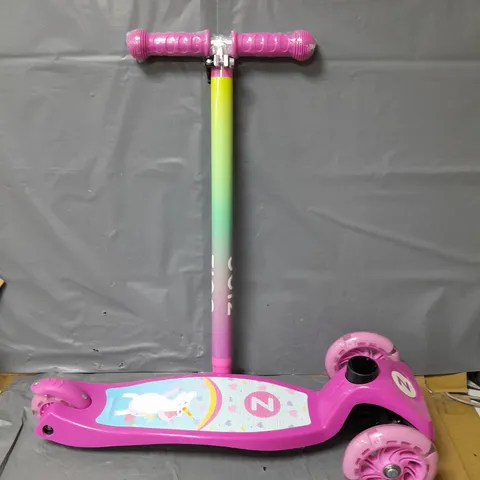 ZINC THREE WHEELED EXPLORER SCOOTER - UNICORN