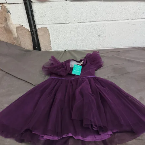 MONSOON PURPLE TULLE DRESS, 5-6 YEARS (110-116 CM) - KIDS' CLOTHING