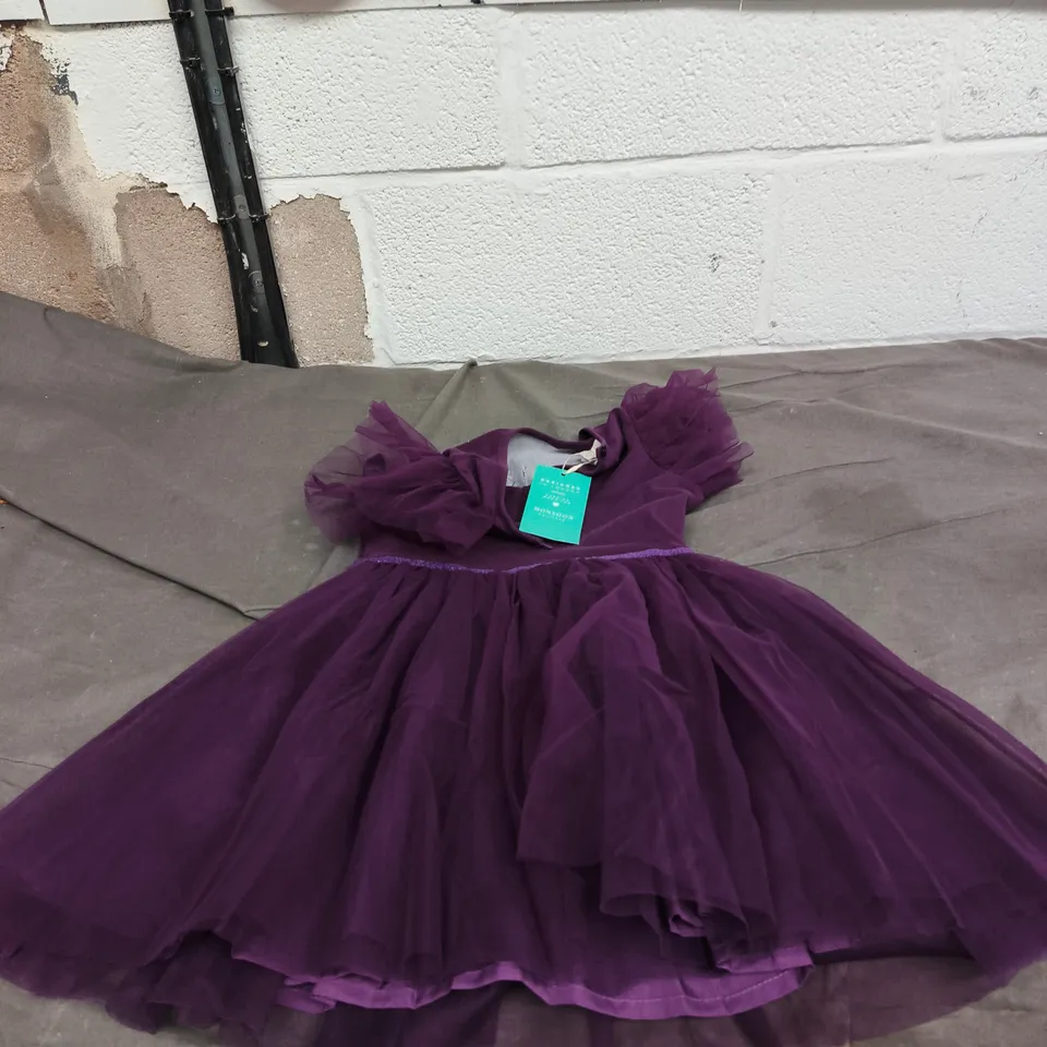 MONSOON PURPLE TULLE DRESS, 5-6 YEARS (110-116 CM) - KIDS' CLOTHING