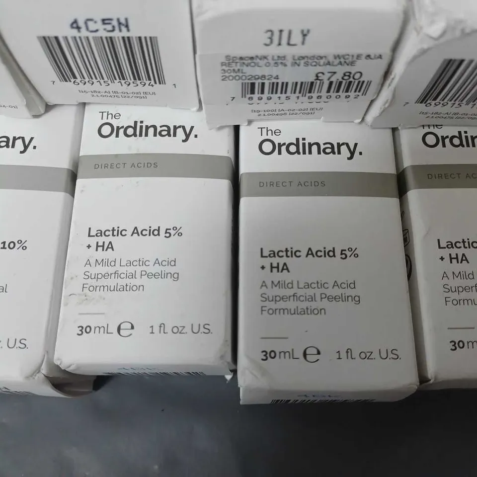 LOT OF 11 ASSORTED THE ORDINARY HEALTH AND BEAUTY ITEMS TO INCLUDE TONER AND SERUMS