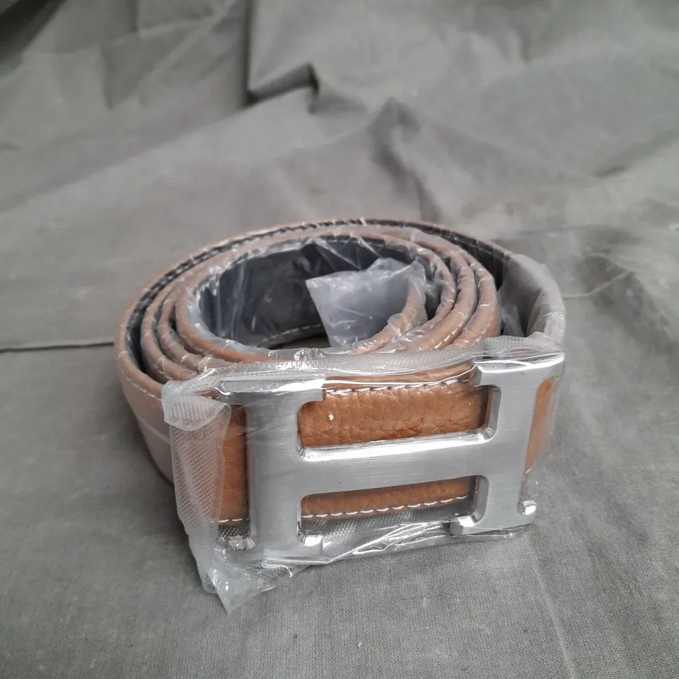 HERMES BROWN INITIAL BELT