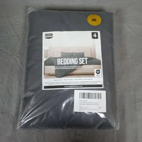 UTOPIA BEDDING KING BEDDING SET IN GREY