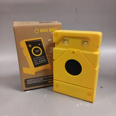 BOXED WAKA WAKA SOLAR POWERED LED FLASHLIGHT