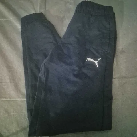 PUMA KIDS' BLACK SWEATPANTS – UK 11-12Y (152 CM)