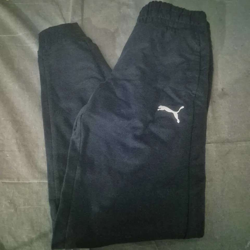 PUMA KIDS' BLACK SWEATPANTS – UK 11-12Y (152 CM)