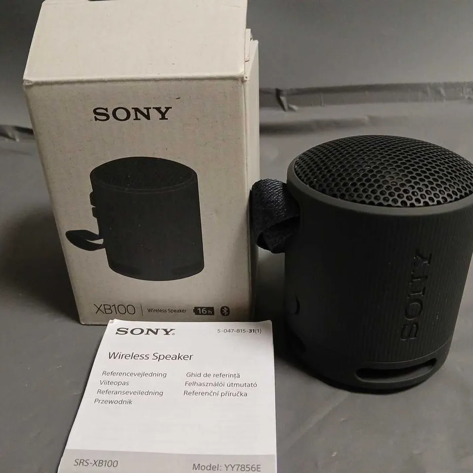 BOXED SONY XB100 WIRELESS SPEAKER