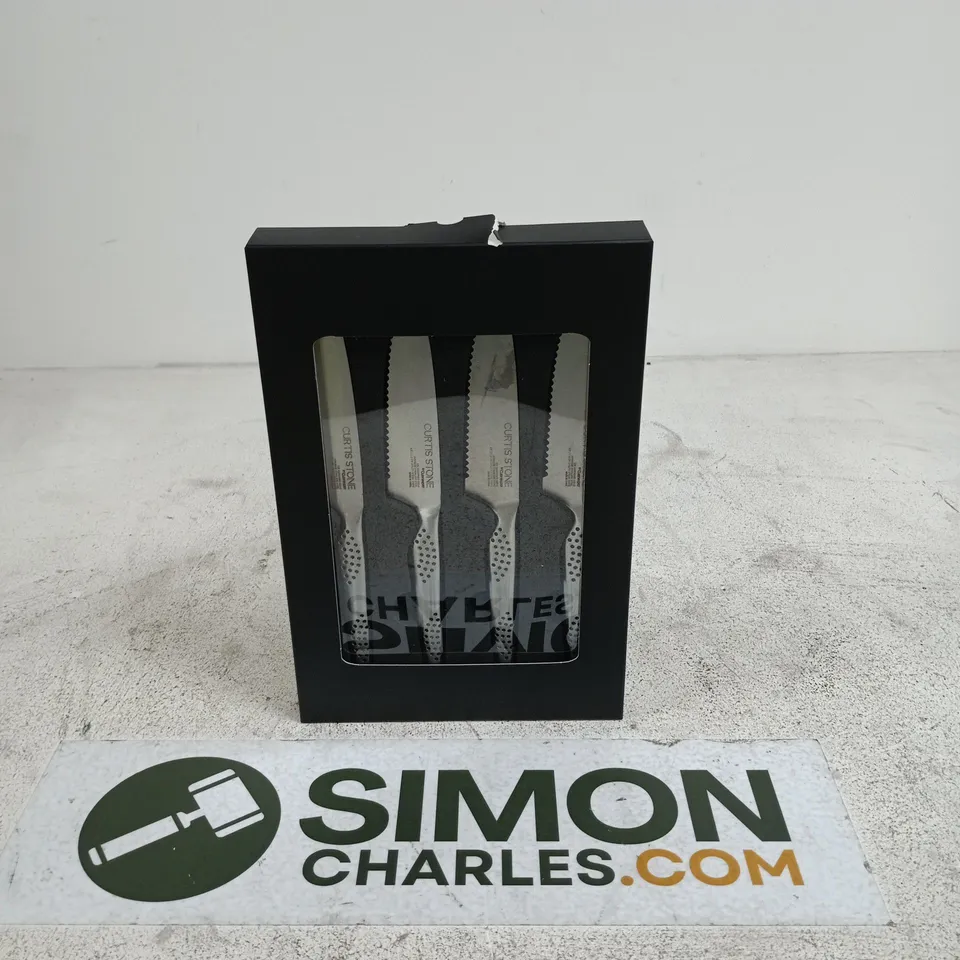 CURTIS STONE SET OF 4 SERRATED STEAK KNIVES