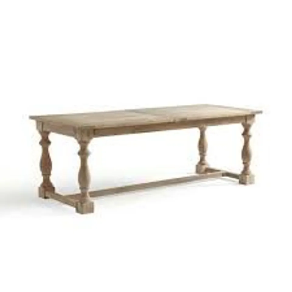 BOXED DUNELM BRIDGET RECTANGLE EXTENDING DINING TABLE //MANGO WOOD 