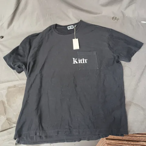 KITH BLACK T-SHIRT – XXL (MEN'S)