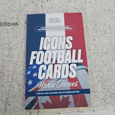 ICONS FOOTBALL CARDS – WORLD HEROES (1 IN 8 ON CARD AUTOGRAPHS)