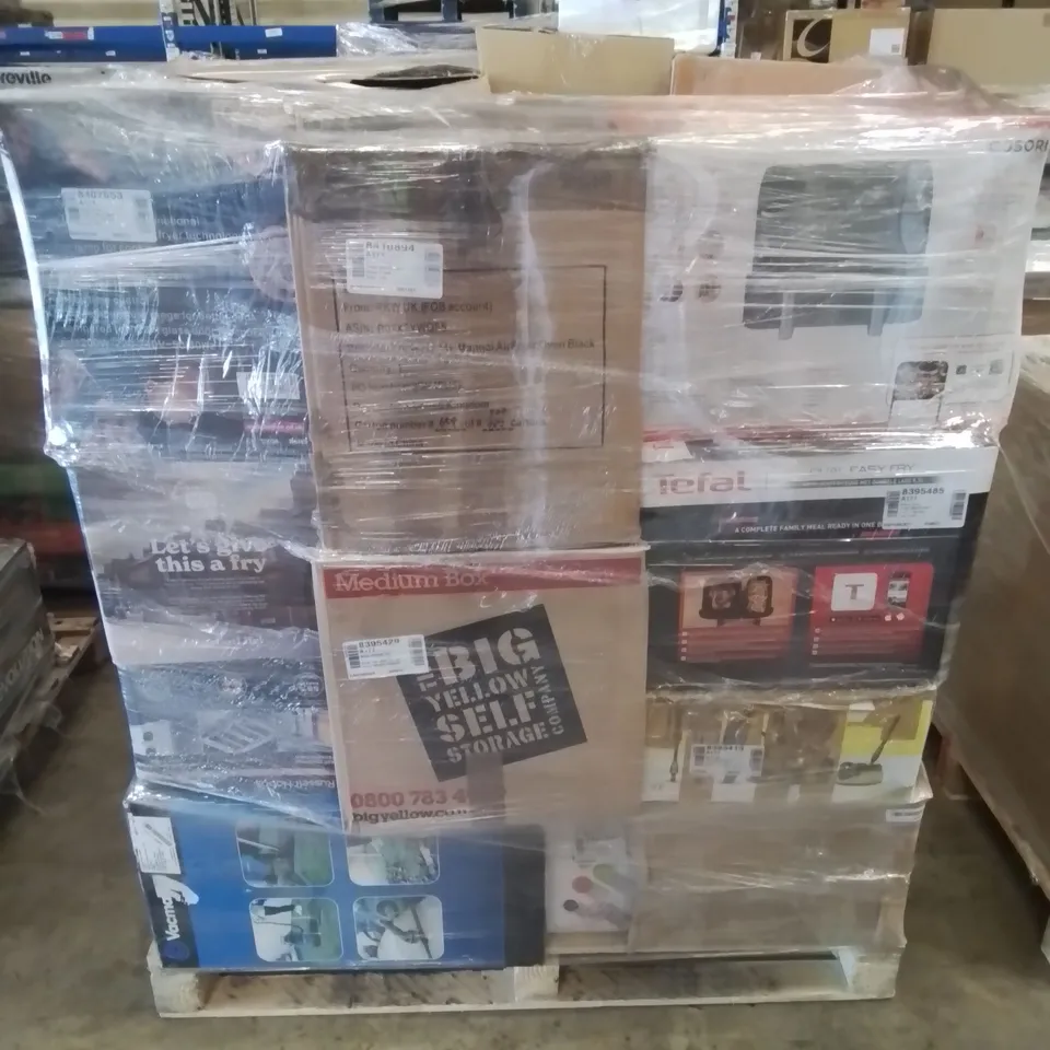 PALLET OF APPROXIMATELY 32 UNPROCESSED RAW RETURN HOUSEHOLD AND ELECTRICAL GOODS TO INCLUDE;