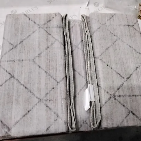 BOXED BLATT MACHINE WOMEN/POWERLOOMED LIGHT GREY RUG