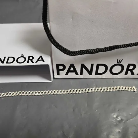 BOXED PANDORA CHAIN DETAIL BRACELET