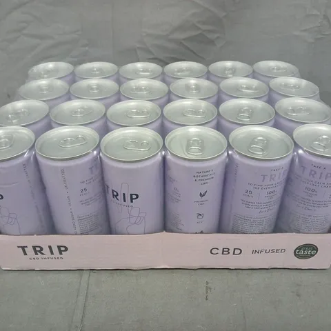 SEALED TRIP CBD INFUSED SPARKLING DRINK MULTIPACK (24 X 250ML CANS)