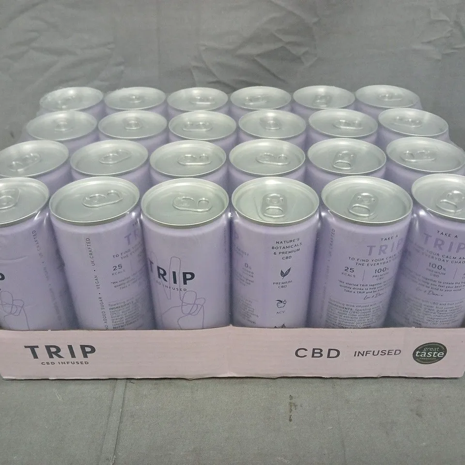 SEALED TRIP CBD INFUSED SPARKLING DRINK MULTIPACK (24 X 250ML CANS)