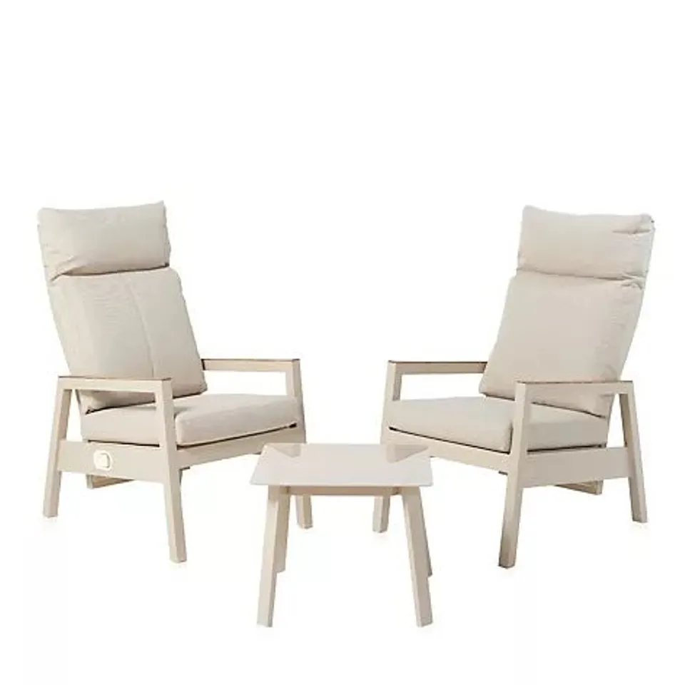 MY GARDEN STORIES ALL SEASON 2 RECLINING CHAIRS & TABLE BISTRO SET (1 BOX)