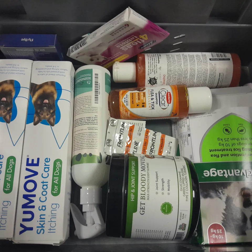 LOT OF APPROXIMATELY 28 ASSORTED PET CARE ITEMS TO INCLUDE FRONTLINE SPOT-ON,PROTEXIN PRO-KOLIN AND SHAMPOO