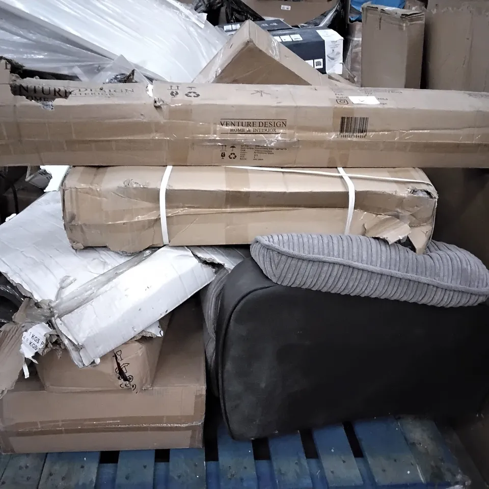 PALLET OF ASSORTED FURNITURE PARTS
