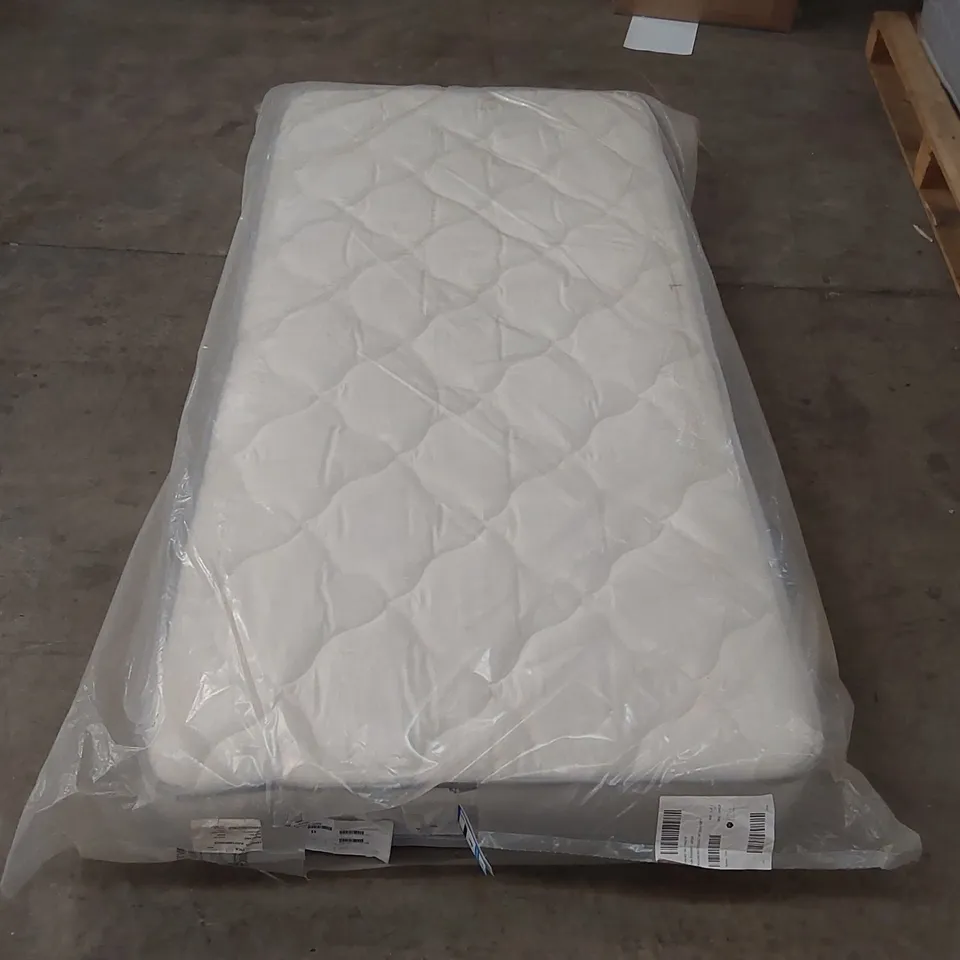 QUALITY BAGGED SINGLE 90cm AIRSPRUNG LUXURY QUILTED MEDIUM MATTRESS