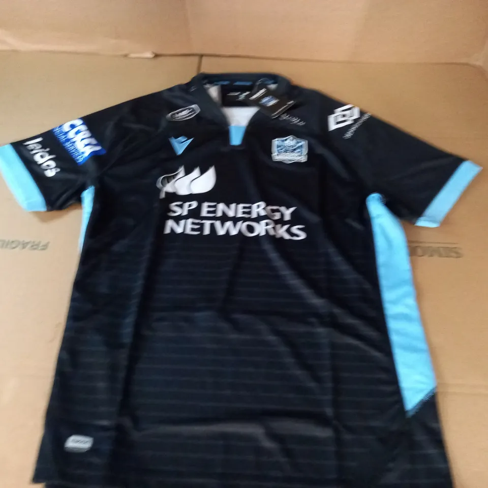 MACRON GLASGOW WARRIORS REPLICA HOME JERSEY - L