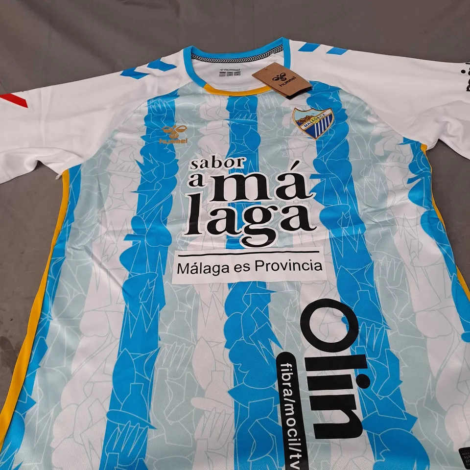 MALAGA FC HOME SHIRT SIZE L