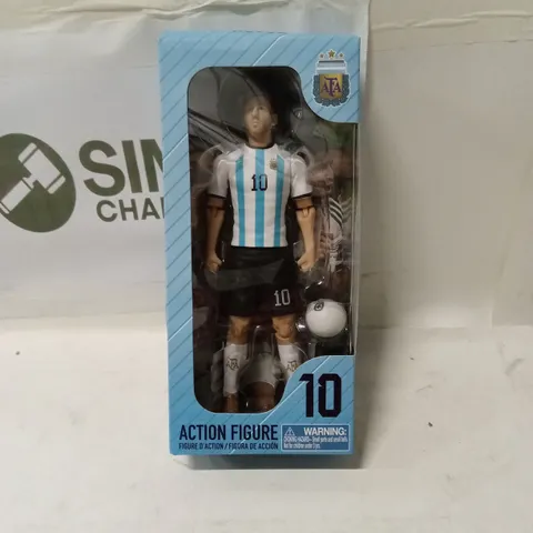 ACTION FIGURE – ARGENTINA FOOTBALLER MESSI (NUMBER 10) IN BOXED DISPLAY