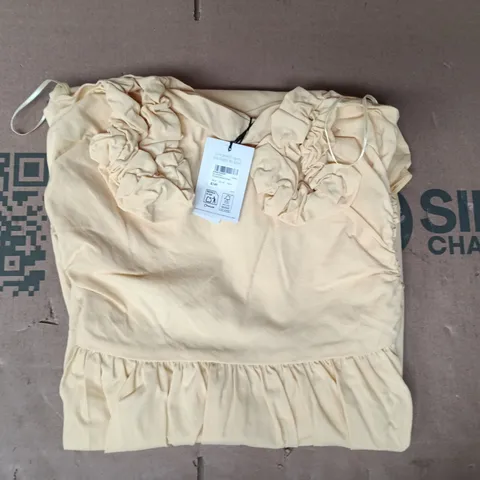NOBODY'S CHILD VICTORIA MIDAXII DRESS IN YELLOW SIZE UK 10