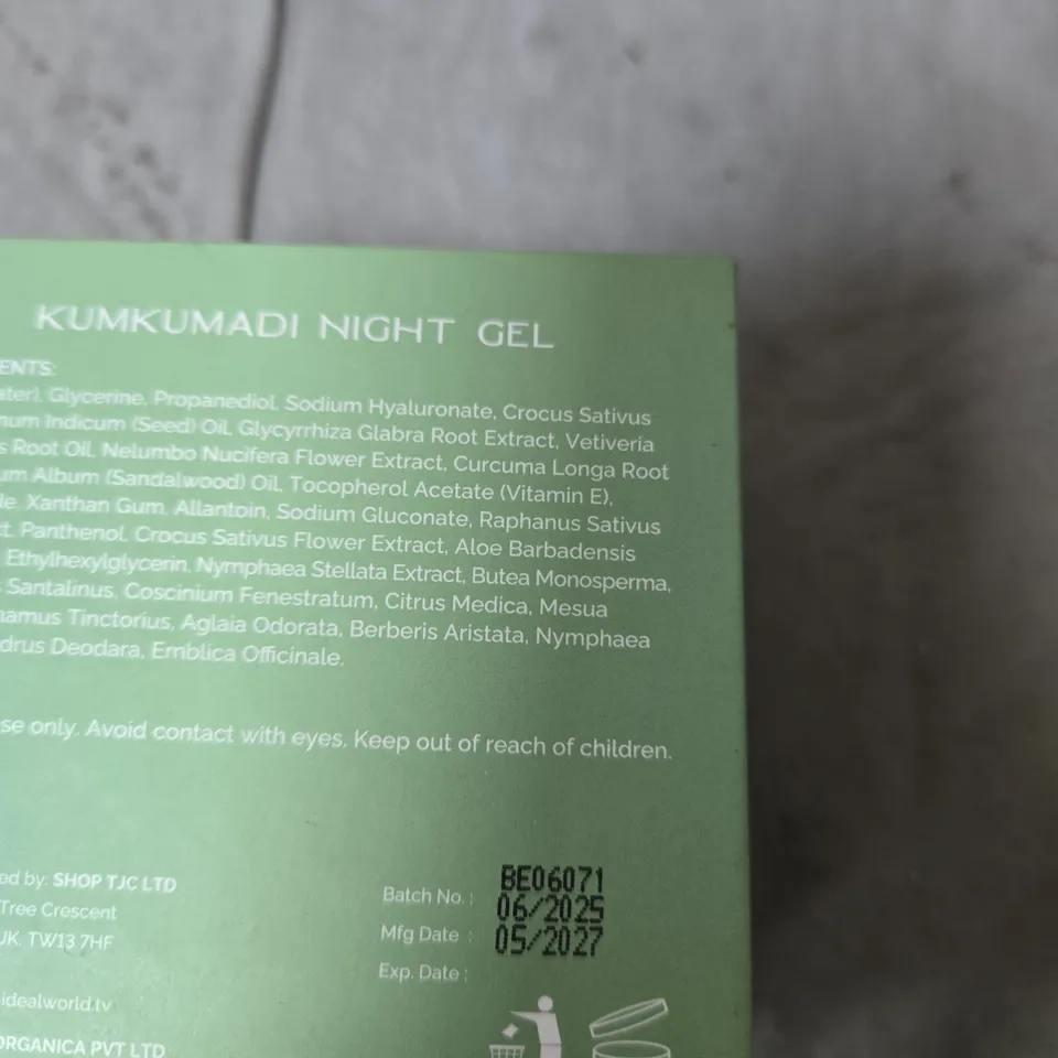 PURE GLOW KUMKUMADI NIGHT GEL – 100 ML SET WITH PINK JAR 