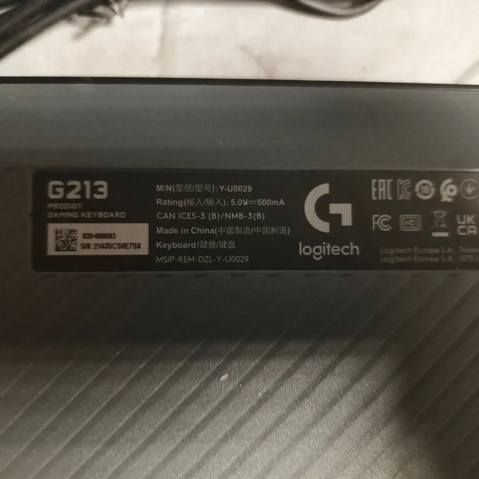 LOGITECH G213 GAMING KEYBOARD