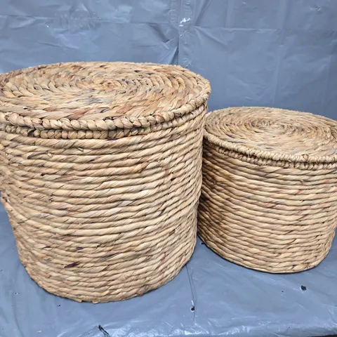 MICHELLE KEEGAN HOME - SET OF 2 ROUND BASKET