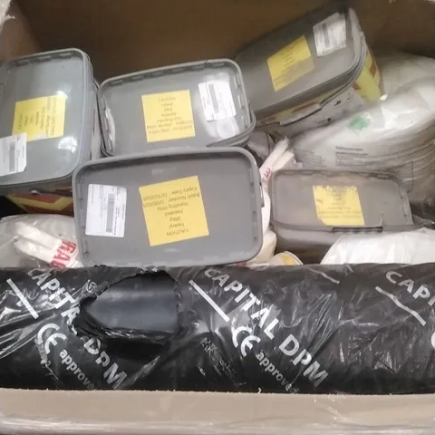 PALLET OF ASSORTED DIY, HOME IMPROVEMENT AND BUILDING PRODUCTS TO INCLUDE; PERMANENT POTHOLE REPAIR, LOFT INSULATION,ETC