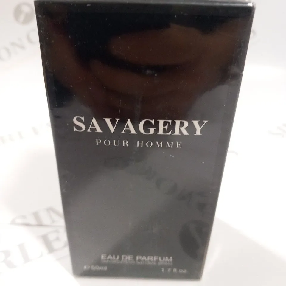 BOXED AND SEALED SAVAGERY POUR HOMME EAU DE PARFUM 50ML