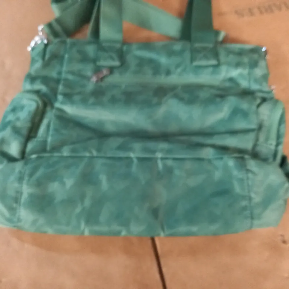 KIPLING GREEN MULTI POCKET BAG