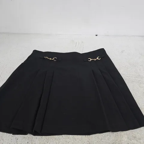 PEACOCKS BLACK PLEATED SKIRT – WOMEN'S UK 14
