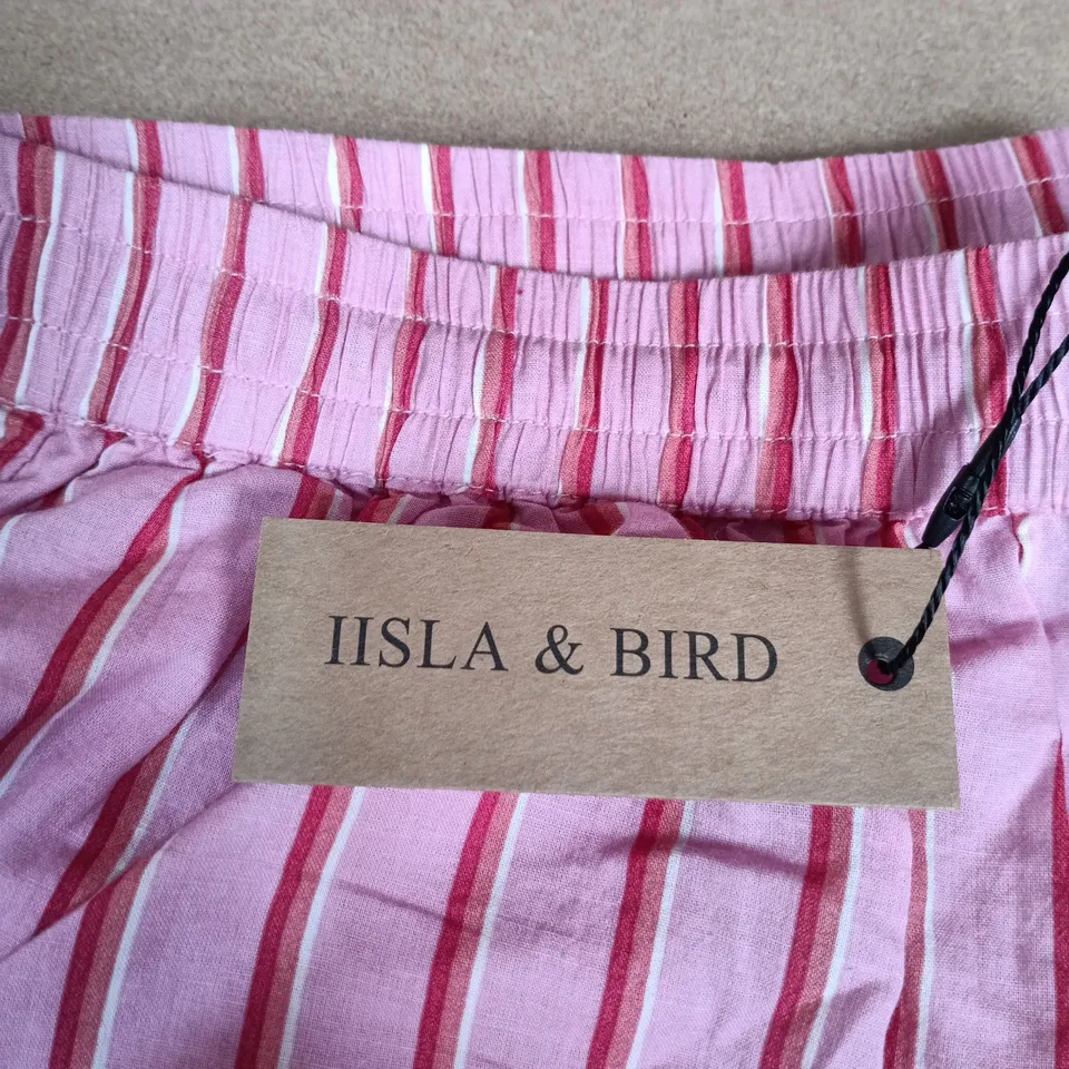 ISLA & BIRD PINK STRIPED SHORTS SIZE 12