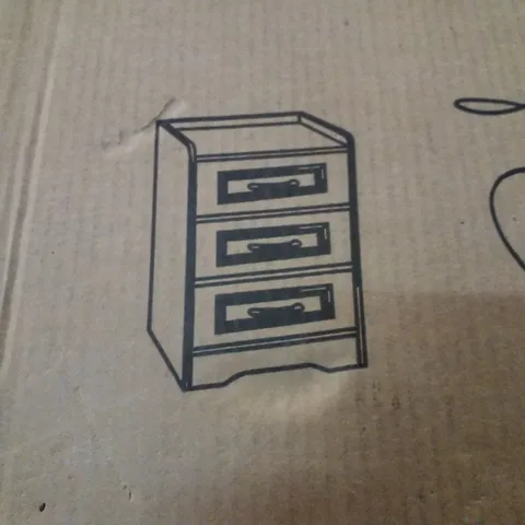 BOXED LIVING AND HOME NIGHT TABLE - WARM WHITE