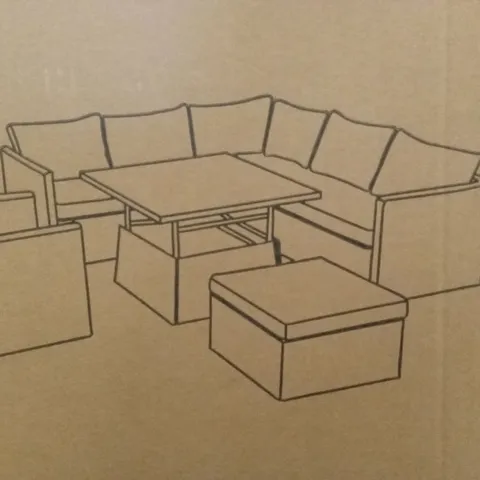 BOXED ANTIQUA RISING OUTDOOR TABLE // TABLE ONLY (1 BOX)