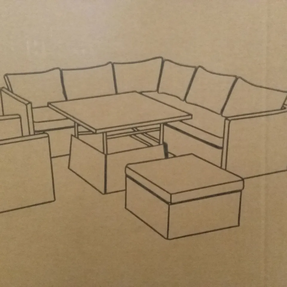 BOXED ANTIQUA RISING OUTDOOR TABLE // TABLE ONLY (1 BOX)