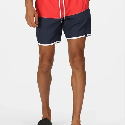 BRAND NEW REGATTA BENICIO SWIMSHORTS IN ROCCO RED/NAVY - UK XL