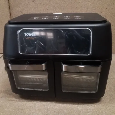 BOXED TOWER TI7102 VIZION 11L DUAL COMPARTMENT AIR FRYER OVEN