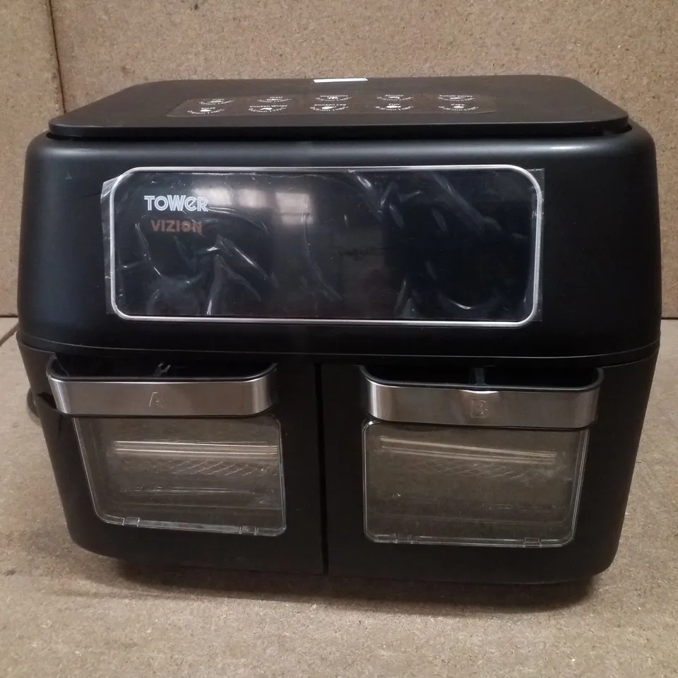 BOXED TOWER TI7102 VIZION 11L DUAL COMPARTMENT AIR FRYER OVEN