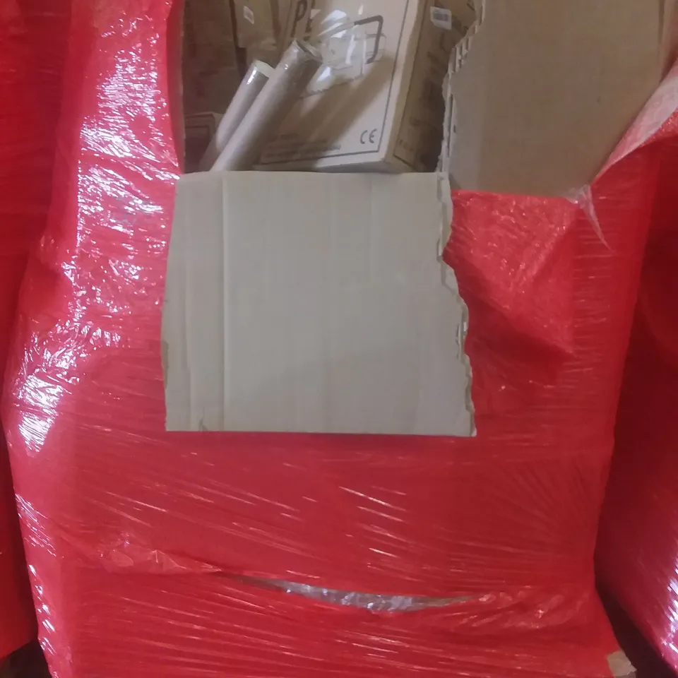 PALLET OF ASSORTED ITEMS INCLUDING TOILET RISER, ELECTRIC BLANKET