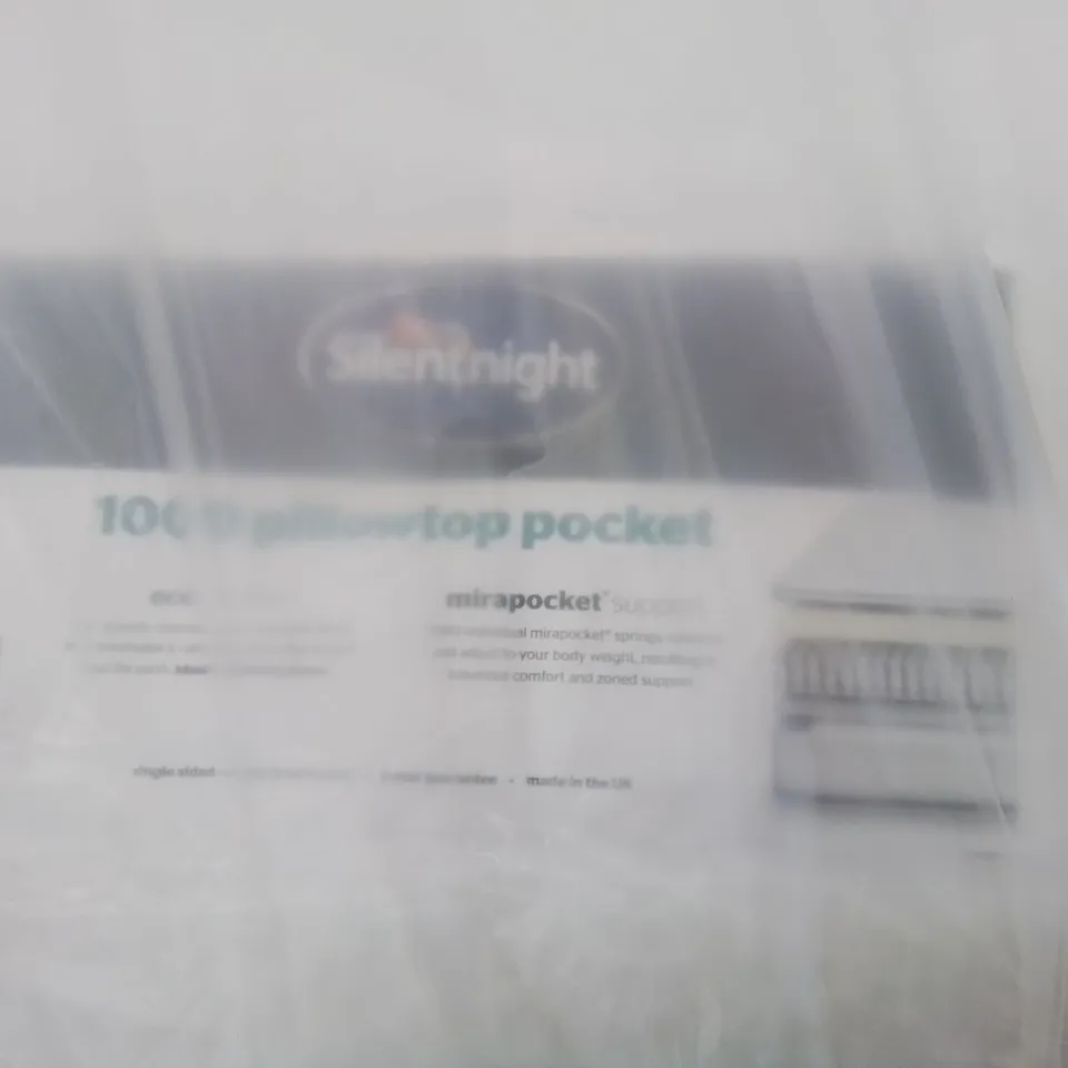 QUALITY BAGGED 5' KINGSIZE ECO COMFORT PILLOW TOP MATTRESS 