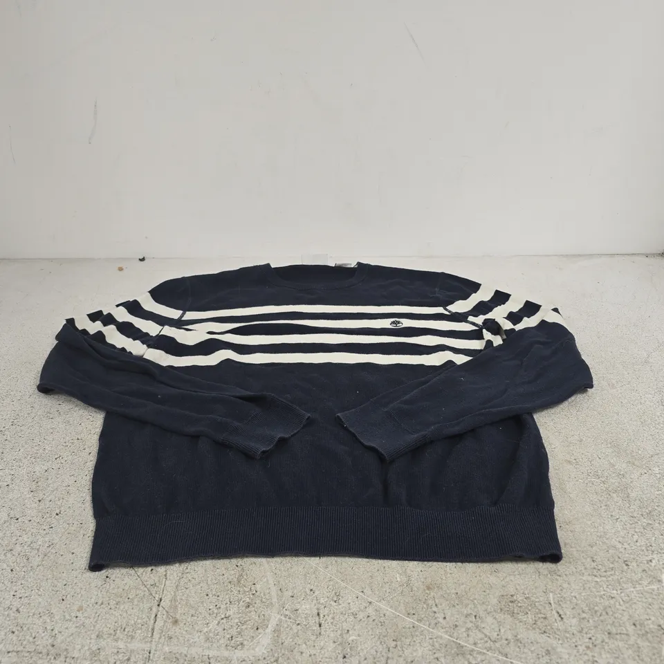 TIMBERLAND LINEN BLEND NAVY SWEATER – SIZE L (L/G)