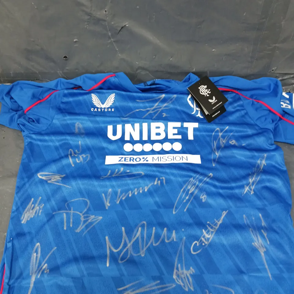 RANGERS FC SIGNED HOME JERSEY 