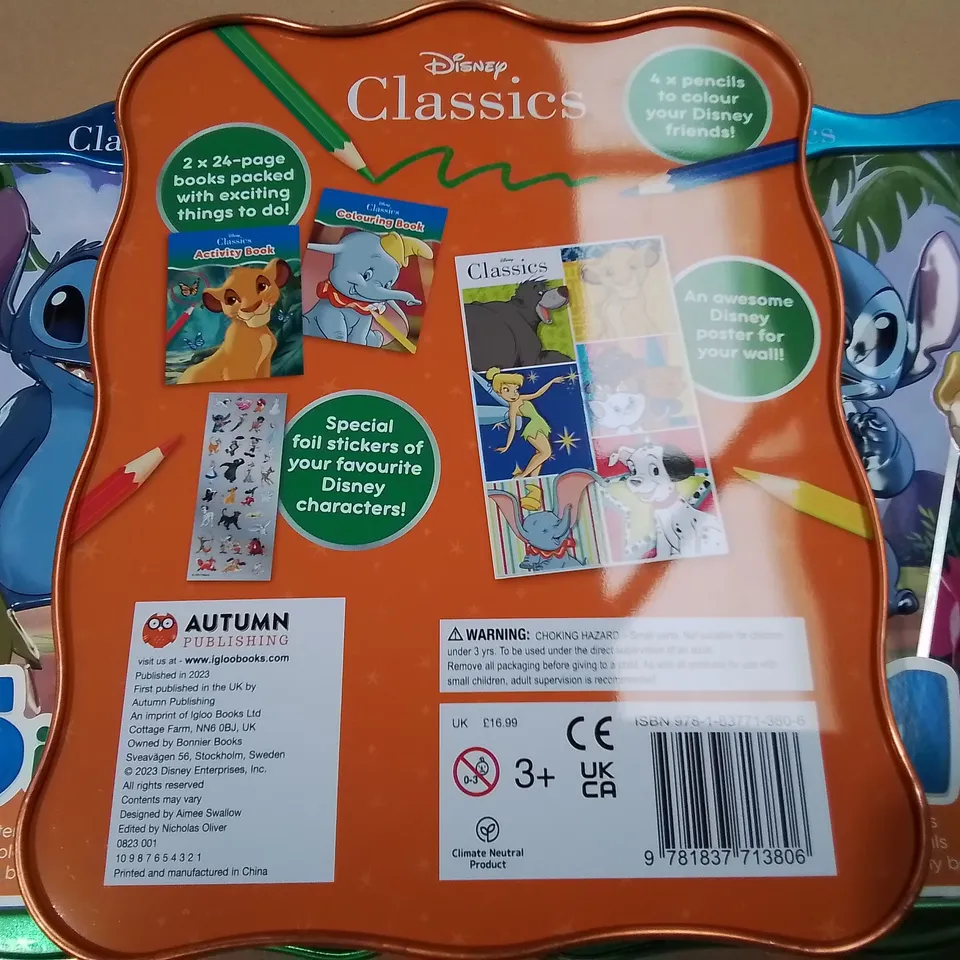 LOT OF 5 BRAND NEW DISNEY CLASSICS 5IN1 TIN GIFT SETS