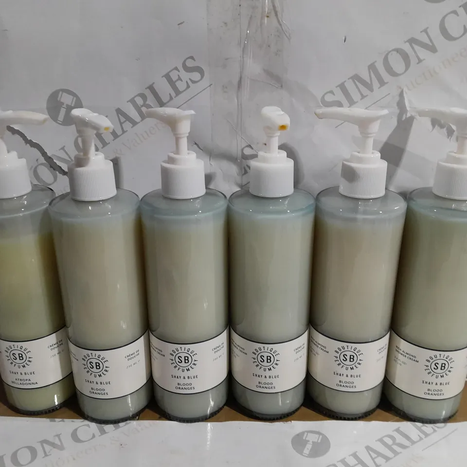 SET OF 6 BOUTIQUE PERFUMERY SHAY & BLUE SHOWER CREAM