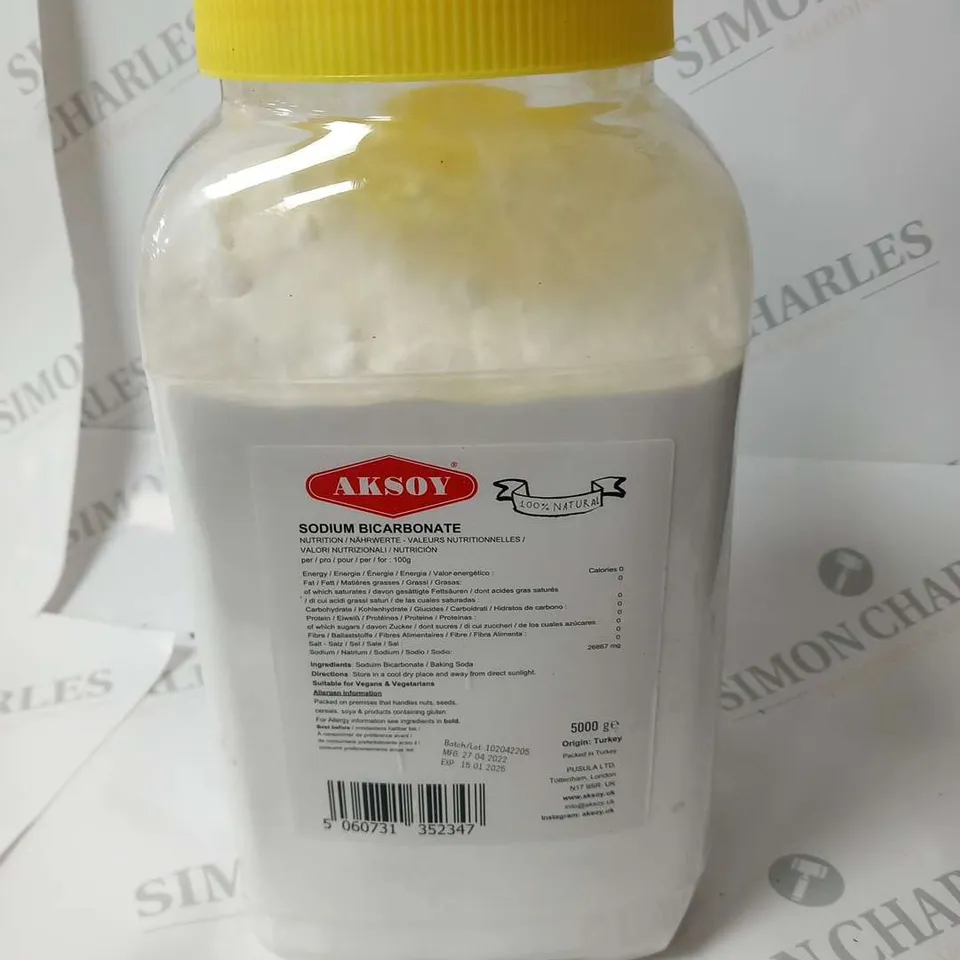 TUB OF AKSOY SODIUM BICARBONATE 5000G